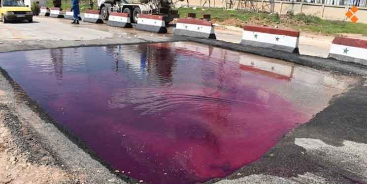 أحواض مائية لتعقيم السيارات ..في مداخل مدينة حلب..