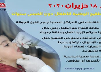 تستمر حتى 18 الشهر الجاري.. غداً إطلاق أيام التلقيح الوطنية