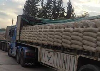 ضبط شاحنتين محملتين بـ 80 طن إسمنت أسود بغرض الإتجار غير المشروع