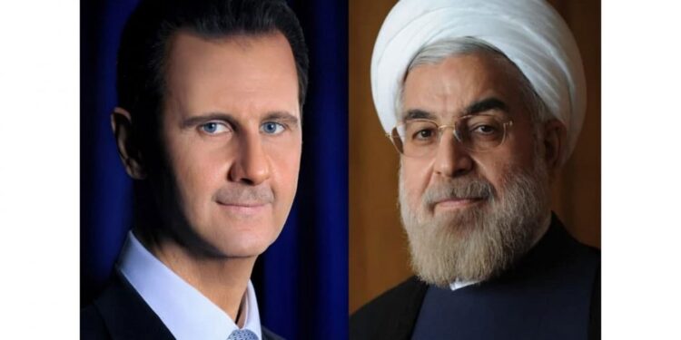 الرئيس روحاني يهنئ الرئيس الأسد بفوزه بالانتخابات الرئاسية