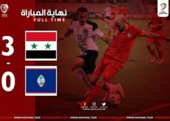 منتخب سورية يفوز على غوام ويتصدر المجموعة الأولى بالتصفيات  لكأس العالم وكأس آسيا