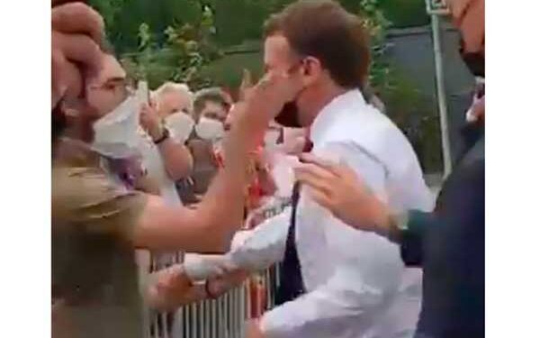 فيديو مواطن فرنسي يصفع الرئيس الفرنسي إيمانويل ماكرون