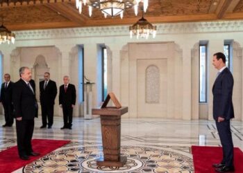 أمام الرئيس الأسد .. أعضاء الوزارة الجديدة برئاسة المهندس حسين عرنوس يؤدون اليمين الدستورية