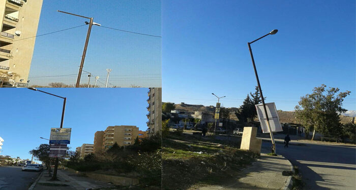 ضاحية قدسيا تفتقد أعمدة الإنارة ..!