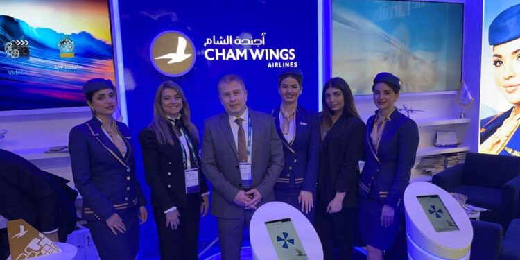 مشاركة متميزة لأجنحة الشام للطيران في معرض سوق السفر العربي Arabian Travel Market في دبي.