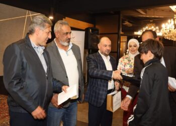 بنك سورية الدولي الإسلامي يكرم منتخب سورية للأشبال الفائز ببطولة غرب آسيا لكرة المضرب