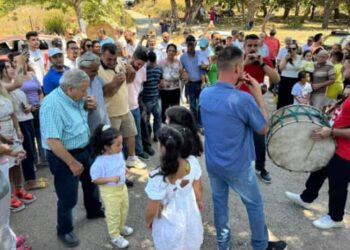 احتفال شهر آب في كسب