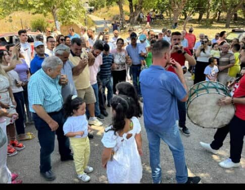 احتفال شهر آب في كسب